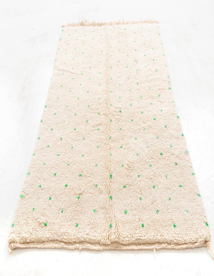 Detail image of 5' 2 x 8'  Hand Knotted Moroccan Wool Rug