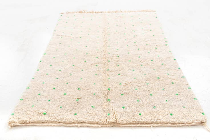 Detail image of 5' 2 x 8' Hand Knotted Moroccan Wool Rug