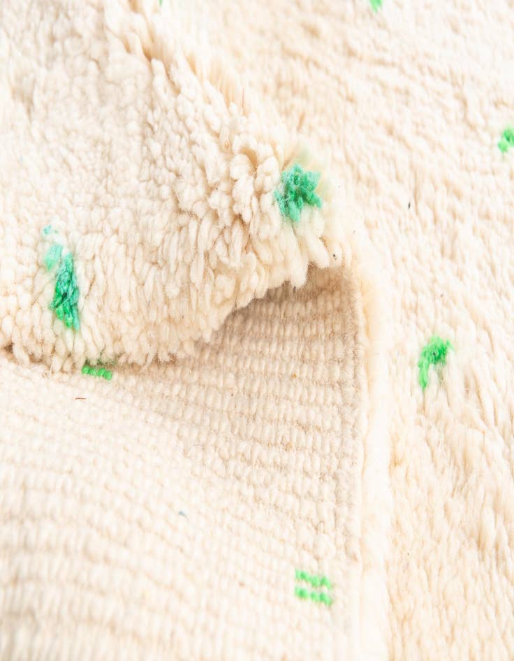 Detail image of 5' 2 x 8'  Hand Knotted Moroccan Wool Rug