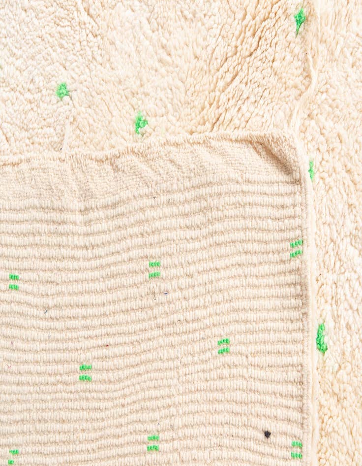 Detail image of 5' 2 x 8'  Hand Knotted Moroccan Wool Rug