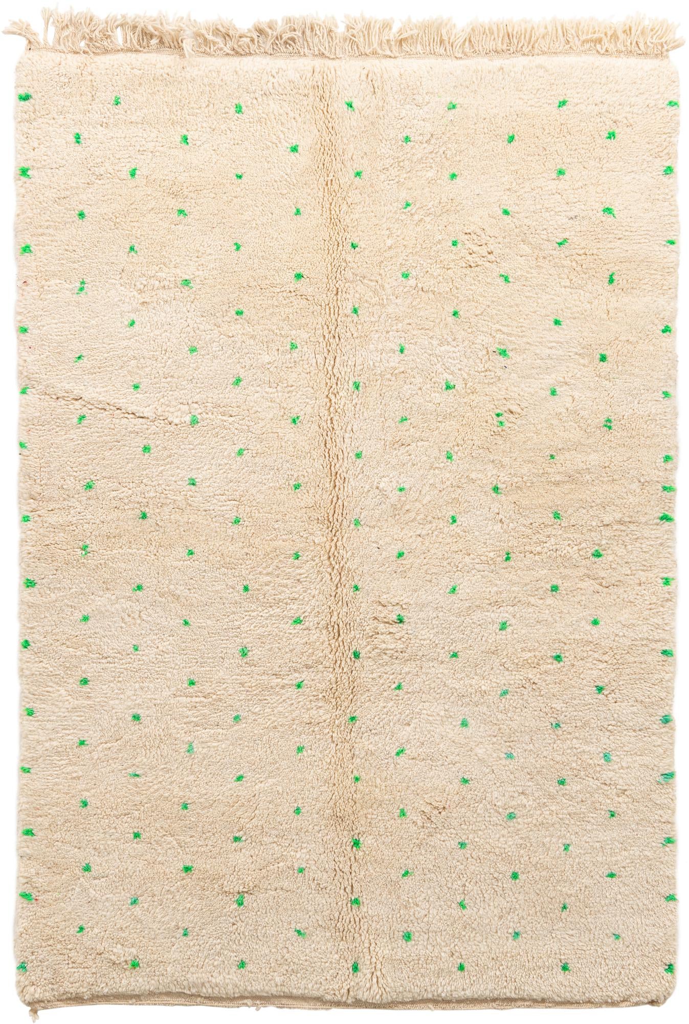 5' 2 x 8' Hand Knotted Moroccan Wool Rug
