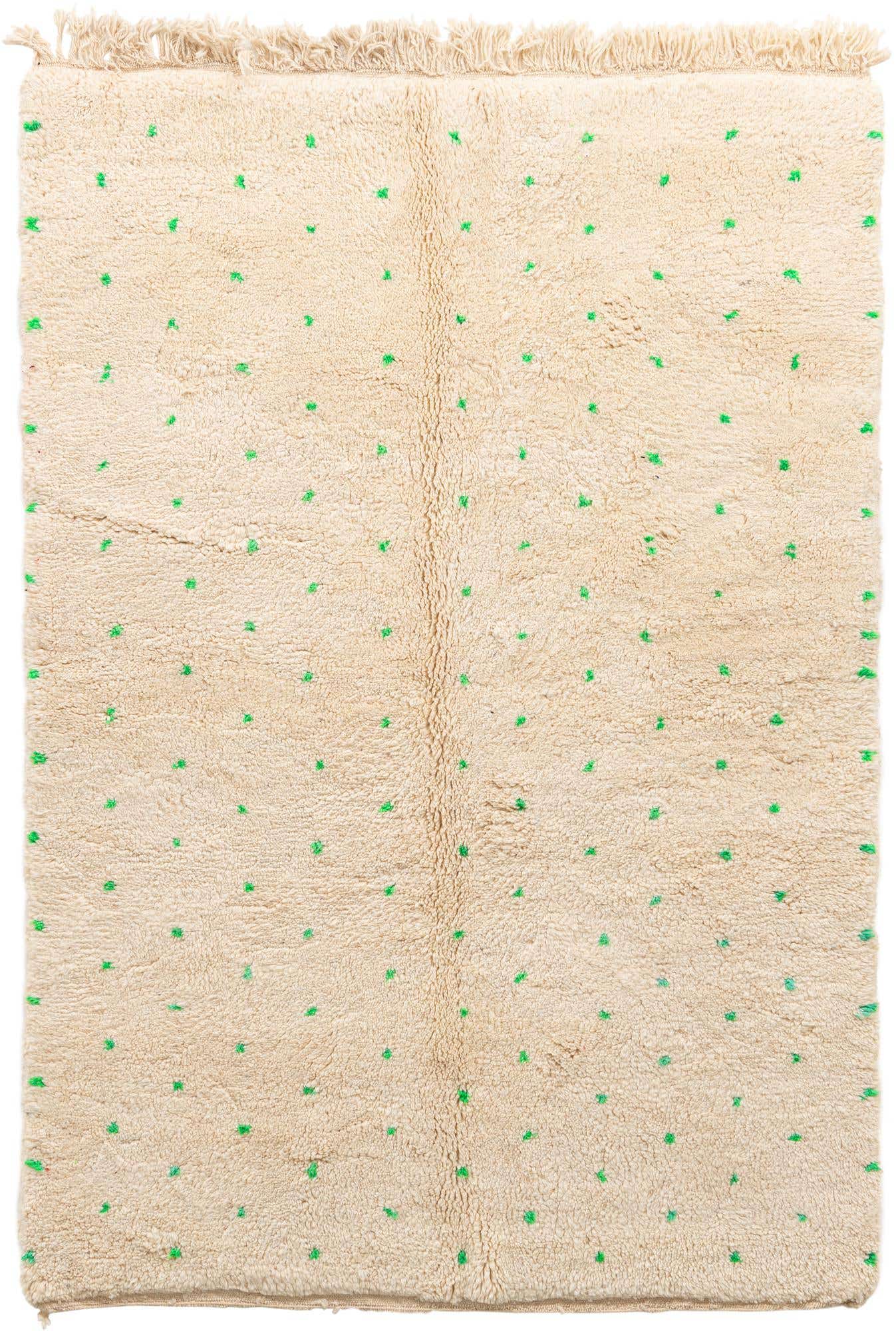 5' 2 x 8' Hand Knotted Moroccan Wool Rug