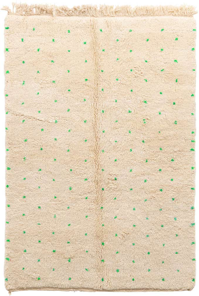 5' 2 x 8' Hand Knotted Moroccan Wool Rug