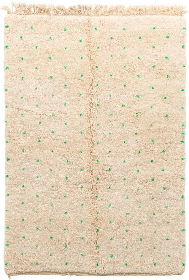 Detail image of 5' 2 x 8' Hand Knotted Moroccan Wool Rug
