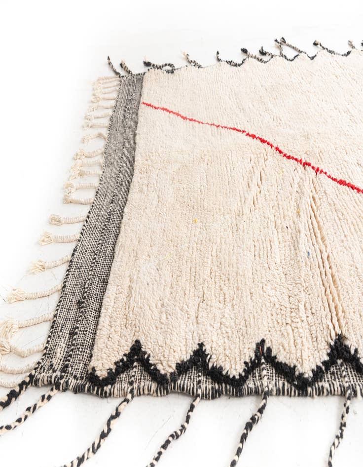 Detail image of 5' 3 x 8'  Hand Knotted Moroccan Wool Rug