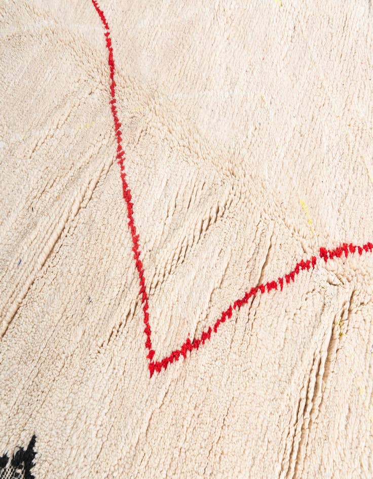 Detail image of 5' 3 x 8'  Hand Knotted Moroccan Wool Rug