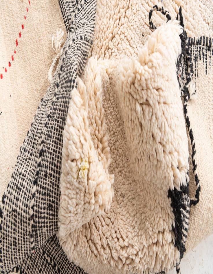 Detail image of 5' 3 x 8'  Hand Knotted Moroccan Wool Rug