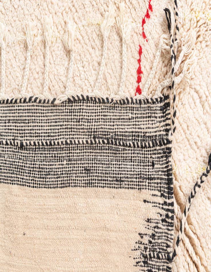 Detail image of 5' 3 x 8'  Hand Knotted Moroccan Wool Rug