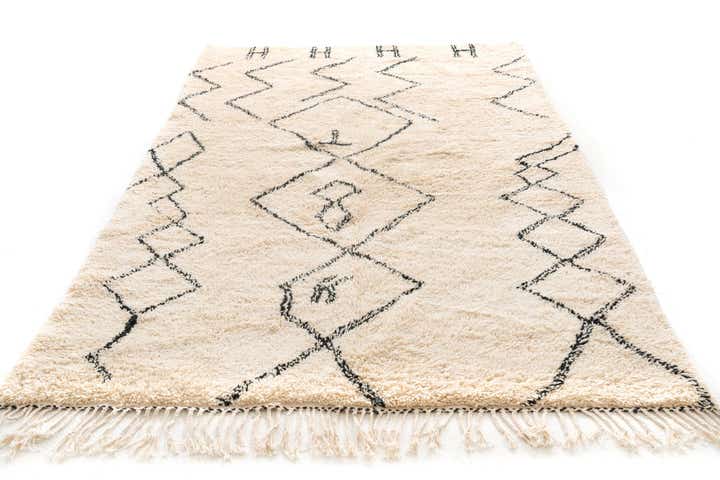 6' 3 x 9' 5 Hand Knotted Moroccan Wool Rug