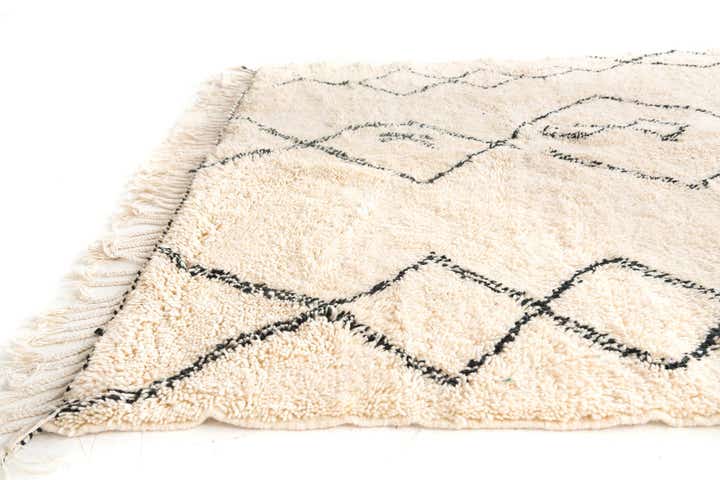 6' 3 x 9' 5 Hand Knotted Moroccan Wool Rug