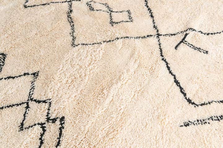 6' 3 x 9' 5 Hand Knotted Moroccan Wool Rug