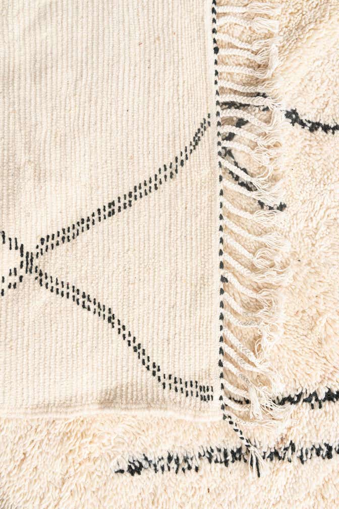 6' 3 x 9' 5 Hand Knotted Moroccan Wool Rug