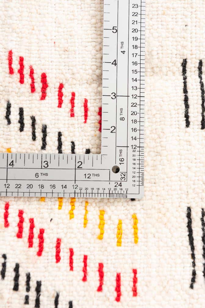 4' 2 x 6' 7 Hand Knotted Moroccan Wool Rug