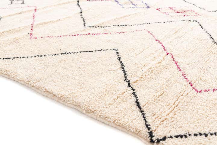 6' 9 x 9' 10 Hand Knotted Moroccan Wool Rug