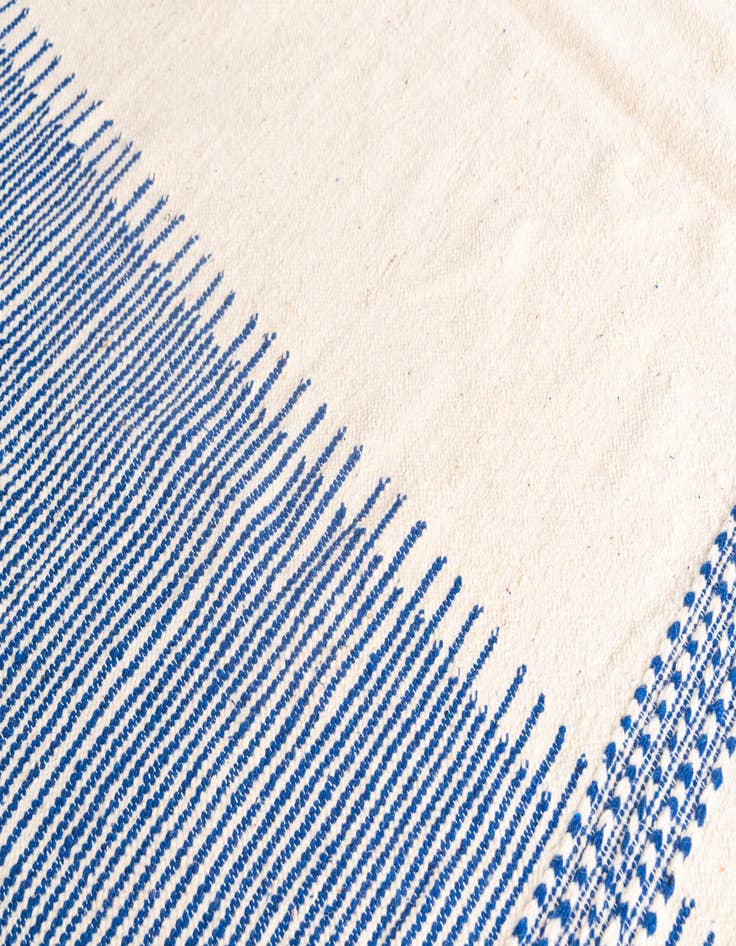 Detail image of 7' 2 x 11'  Hand Knotted Moroccan Wool Rug