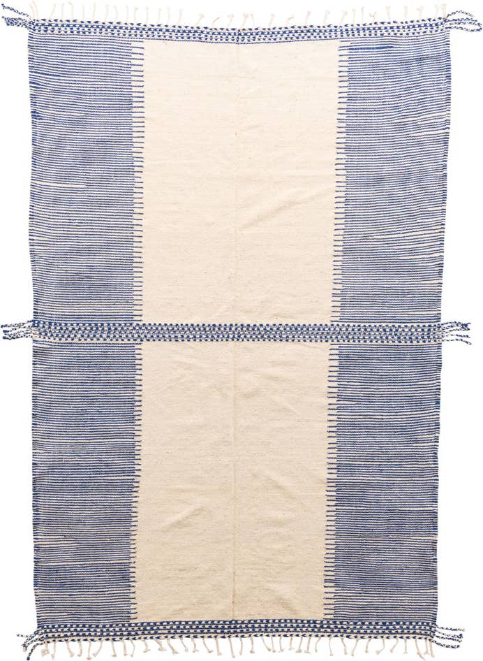 Detail image of 7' 2 x 11' Hand Knotted Moroccan Wool Rug