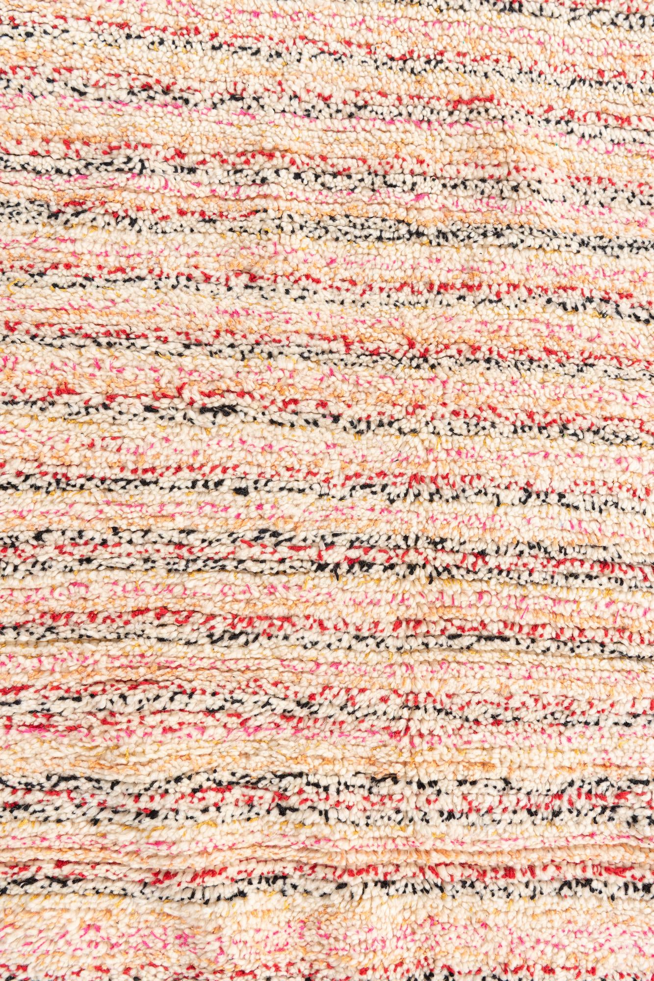 5' 1 x 6' 9 Hand Knotted Moroccan Wool Rug