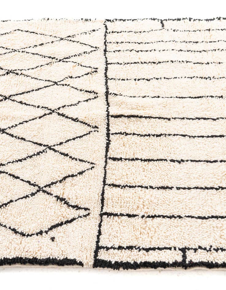 Detail image of 5' x 8'  Hand Knotted Moroccan Wool Rug