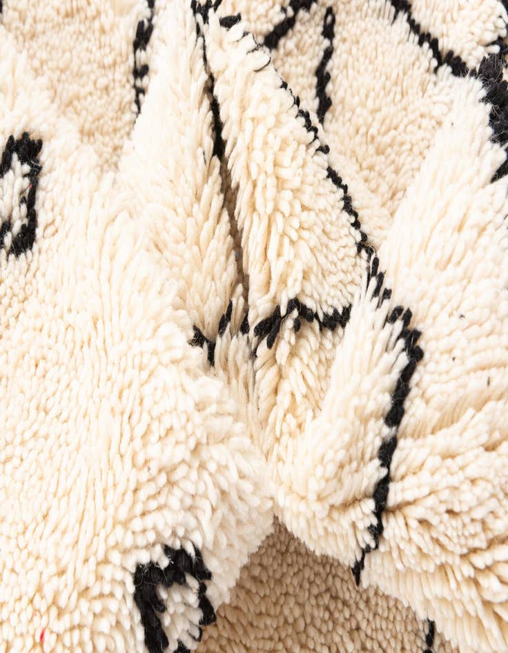 Detail image of 5' x 8'  Hand Knotted Moroccan Wool Rug