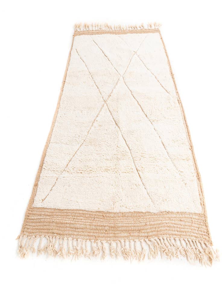 Detail image of 5' 6 x 8'  Hand Knotted Moroccan Wool Rug