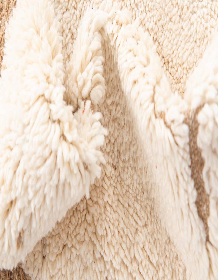 Detail image of 5' 6 x 8'  Hand Knotted Moroccan Wool Rug