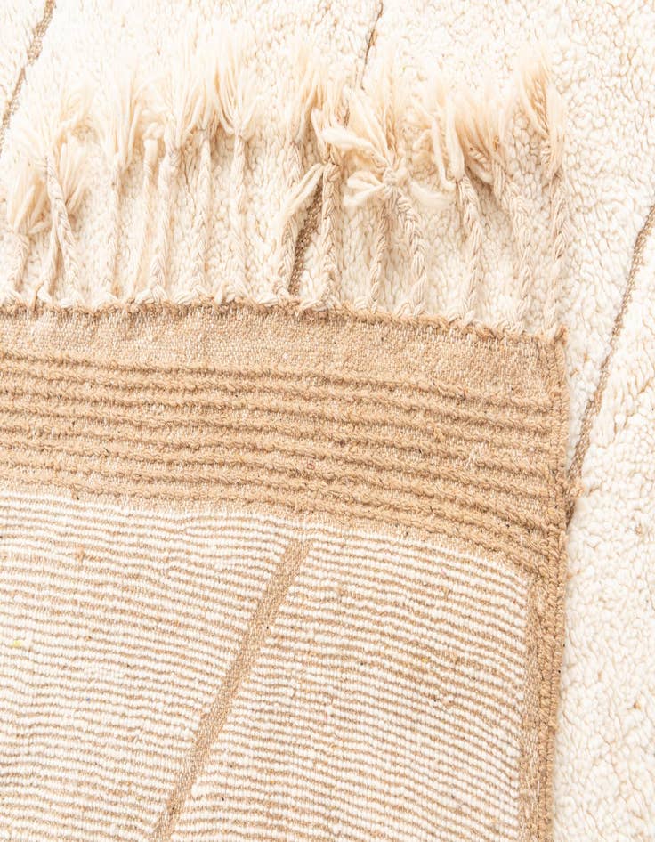 Detail image of 5' 6 x 8'  Hand Knotted Moroccan Wool Rug