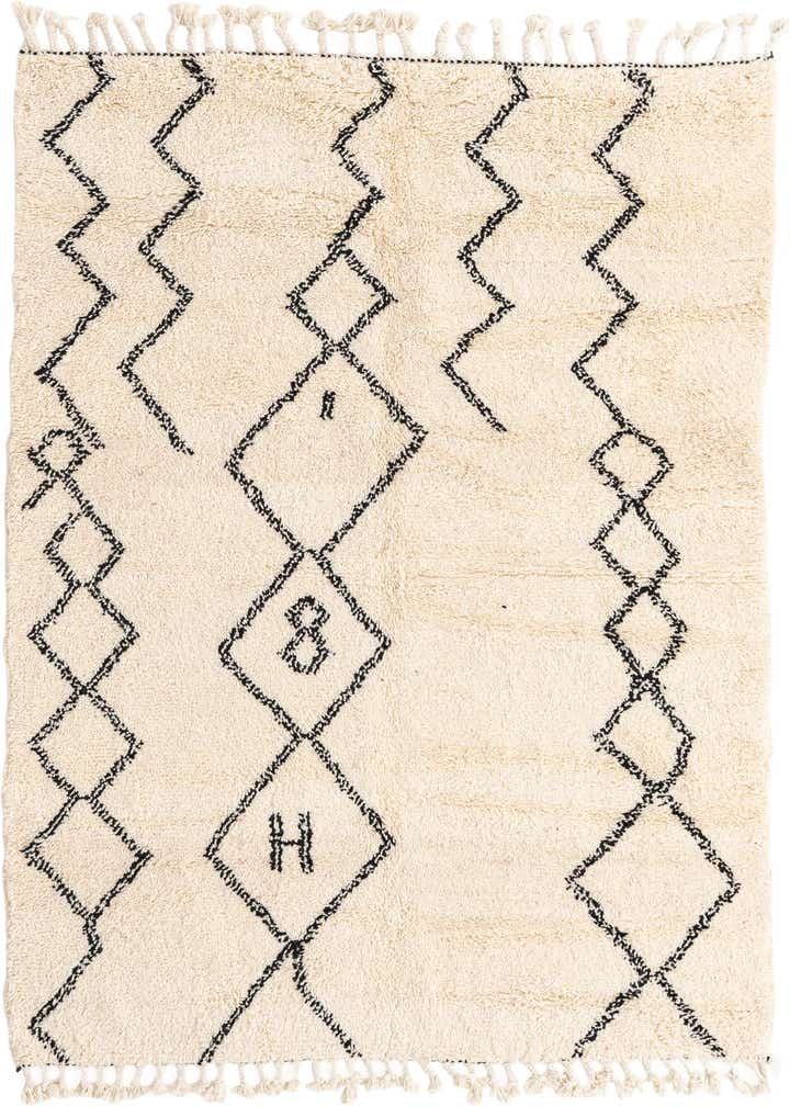 5' x 7' 7 Hand Knotted Moroccan Wool Rug