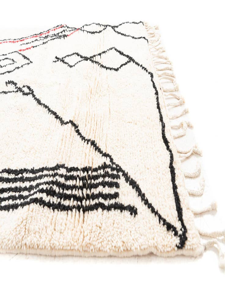 Detail image of 5' x 8' 8  Hand Knotted Moroccan Wool Rug