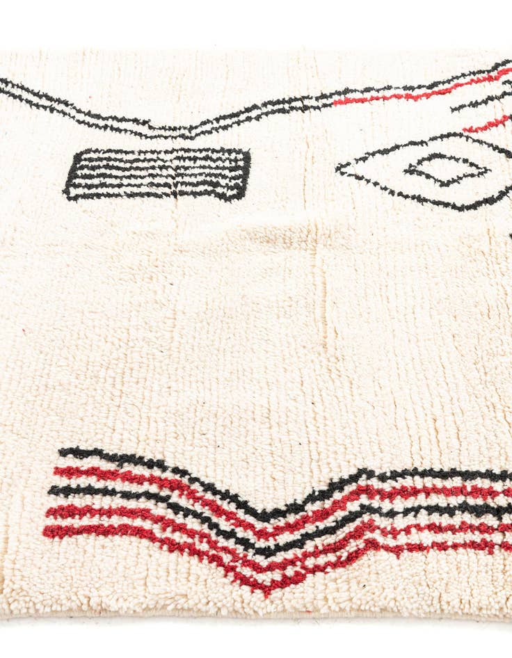 Detail image of 5' x 8' 8  Hand Knotted Moroccan Wool Rug