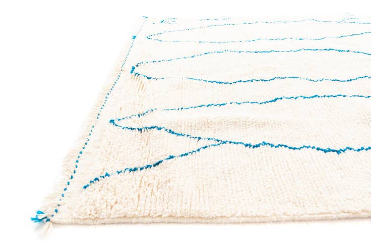 Detail image of 5' 6 x 8' 7 Hand Knotted Moroccan Wool Rug