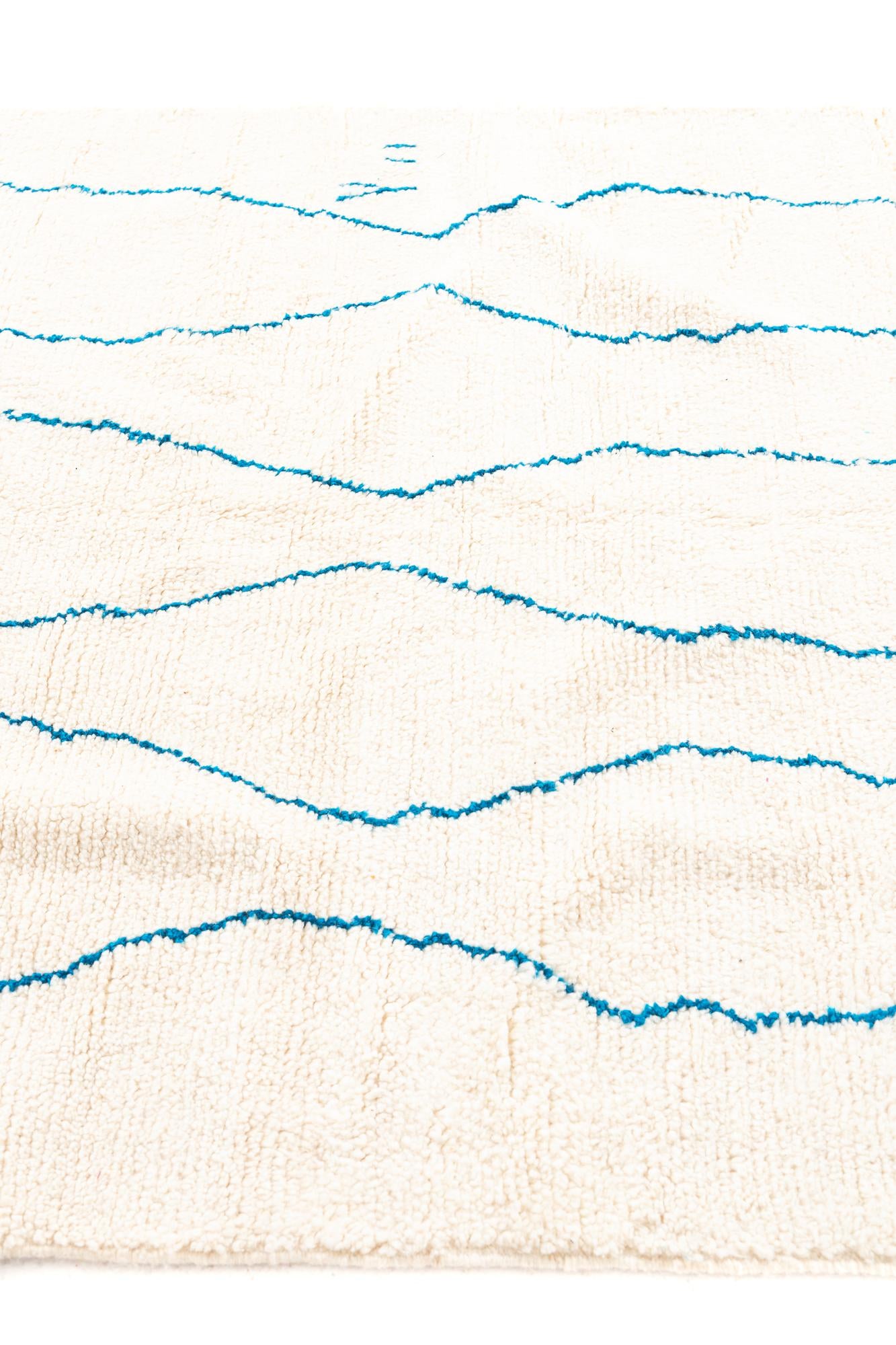 5' 6 x 8' 7 Hand Knotted Moroccan Wool Rug
