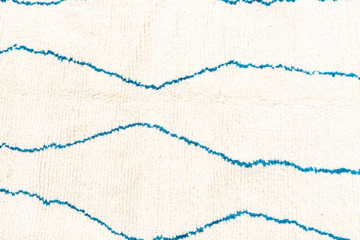 Detail image of 5' 6 x 8' 7 Hand Knotted Moroccan Wool Rug