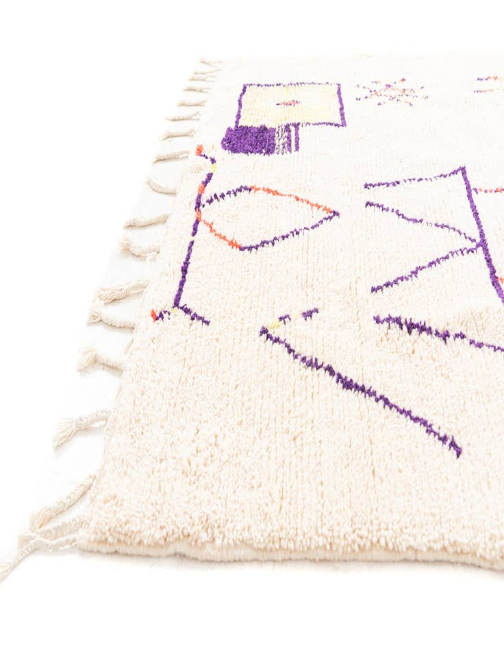 Detail image of 5' x 8' 8  Hand Knotted Moroccan Wool Rug