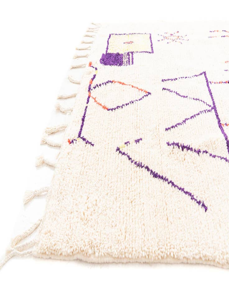 Detail image of 5' x 8' 8  Hand Knotted Moroccan Wool Rug