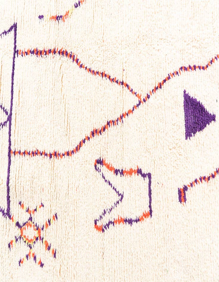 Detail image of 5' x 8' 8  Hand Knotted Moroccan Wool Rug