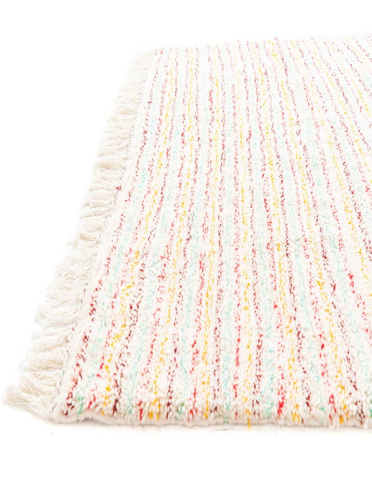 Detail image of 5' 4 x 9' 2  Hand Knotted Moroccan Wool Rug