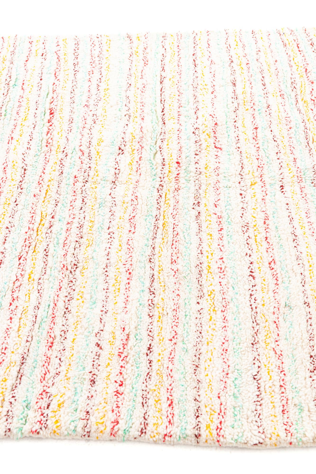 5' 4 x 9' 2 Hand Knotted Moroccan Wool Rug