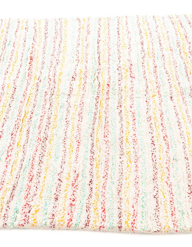 Detail image of 5' 4 x 9' 2  Hand Knotted Moroccan Wool Rug