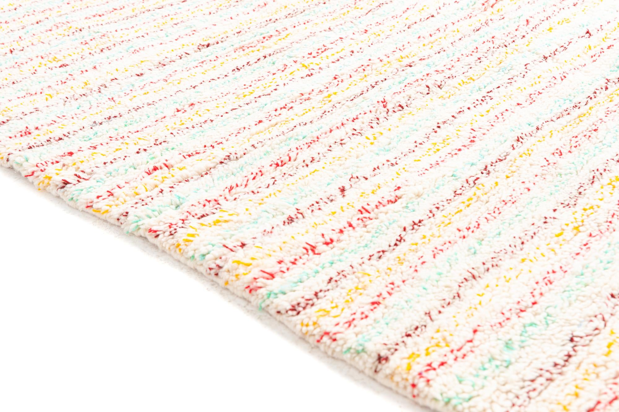 5' 4 x 9' 2 Hand Knotted Moroccan Wool Rug