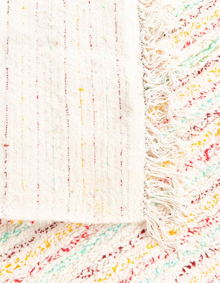 Detail image of 5' 4 x 9' 2  Hand Knotted Moroccan Wool Rug