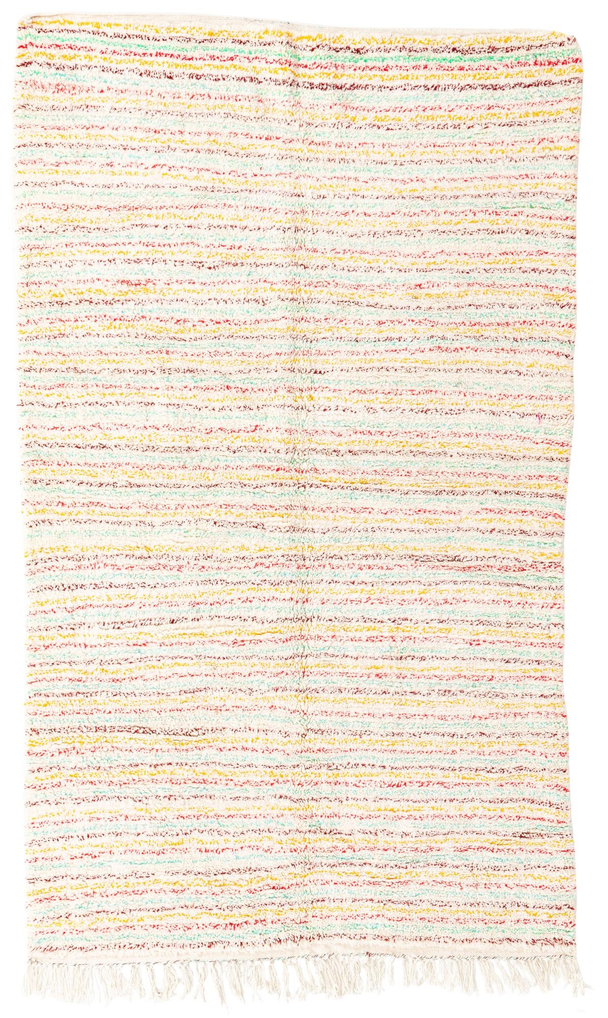 5' 4 x 9' 2 Hand Knotted Moroccan Wool Rug