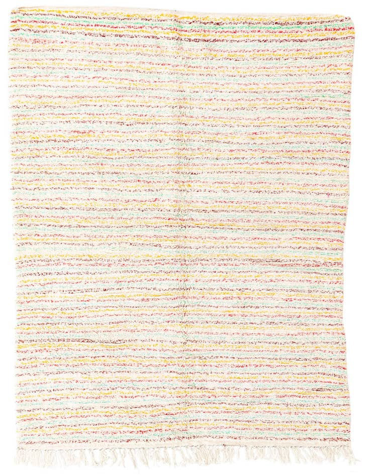 Detail image of 5' 4 x 9' 2 Hand Knotted Moroccan Wool Rug