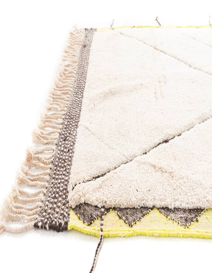 Detail image of 5' 4 x 9'  Hand Knotted Moroccan Wool Rug