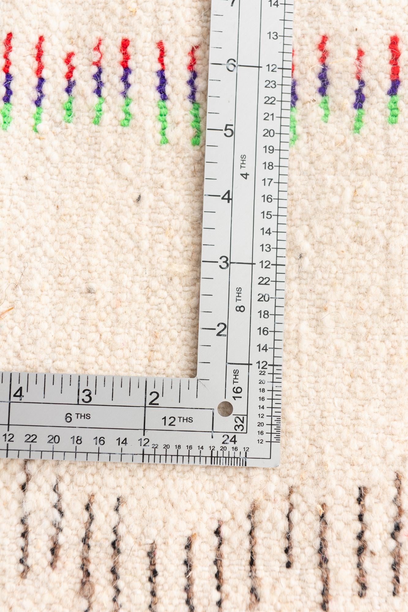 4' 9 x 6' 8 Hand Knotted Moroccan Wool Rug