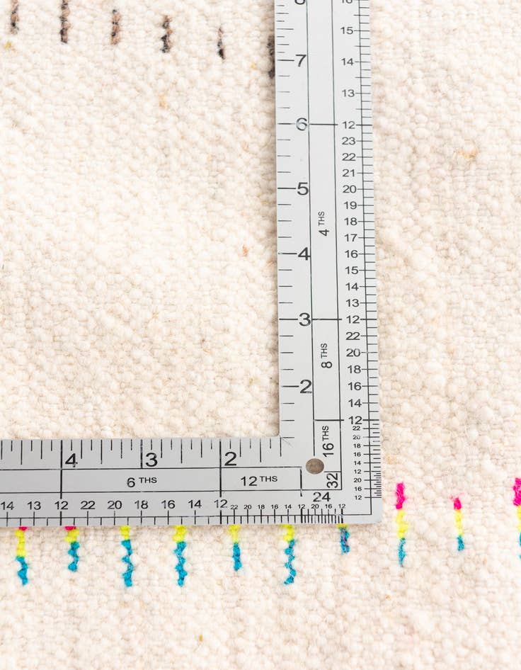 Detail image of 4' 9 x 7'  Hand Knotted Moroccan Wool Rug