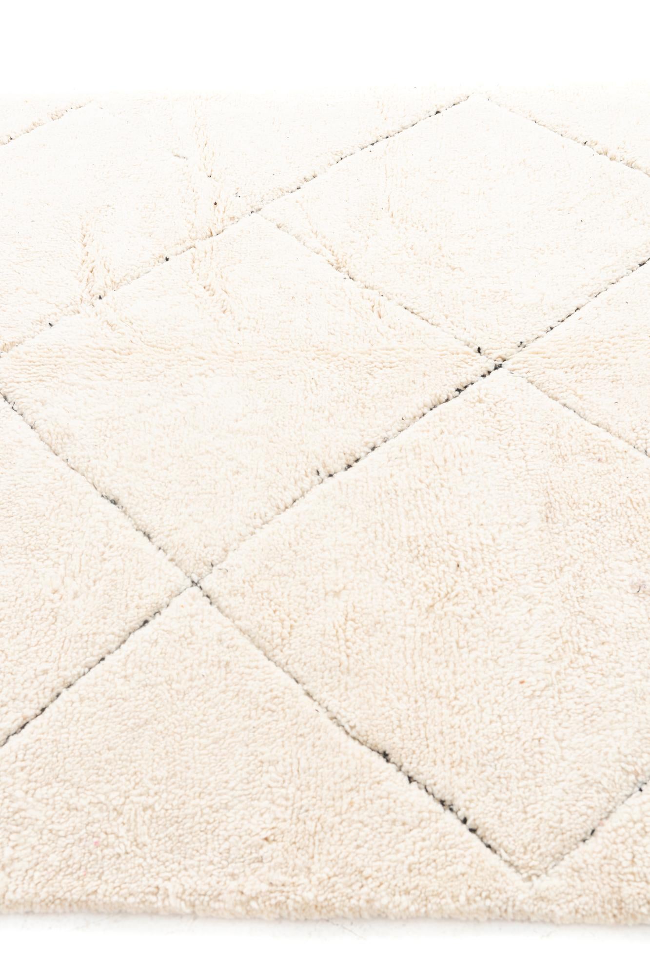 6' 6 x 9' 5 Hand Knotted Moroccan Wool Rug