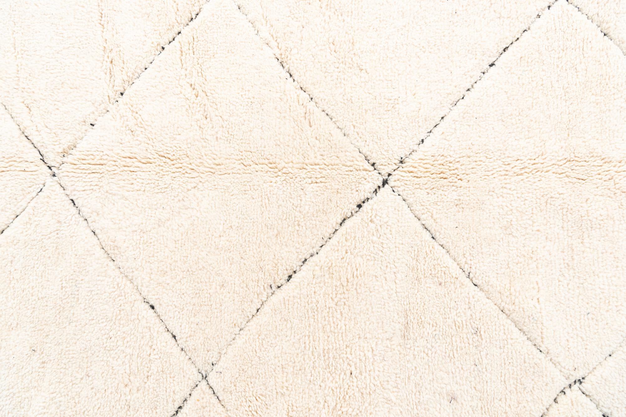 6' 6 x 9' 5 Hand Knotted Moroccan Wool Rug