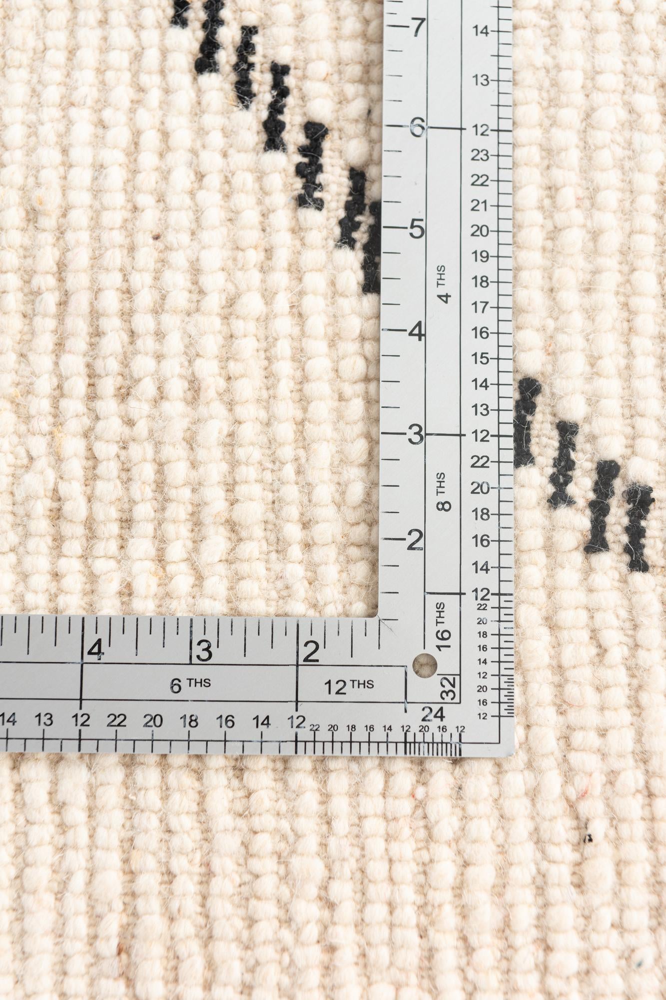 6' 6 x 9' 5 Hand Knotted Moroccan Wool Rug