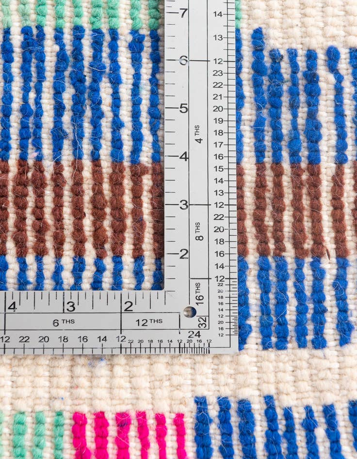 Detail image of 5' 3 x 8' 3  Hand Knotted Moroccan Wool Rug