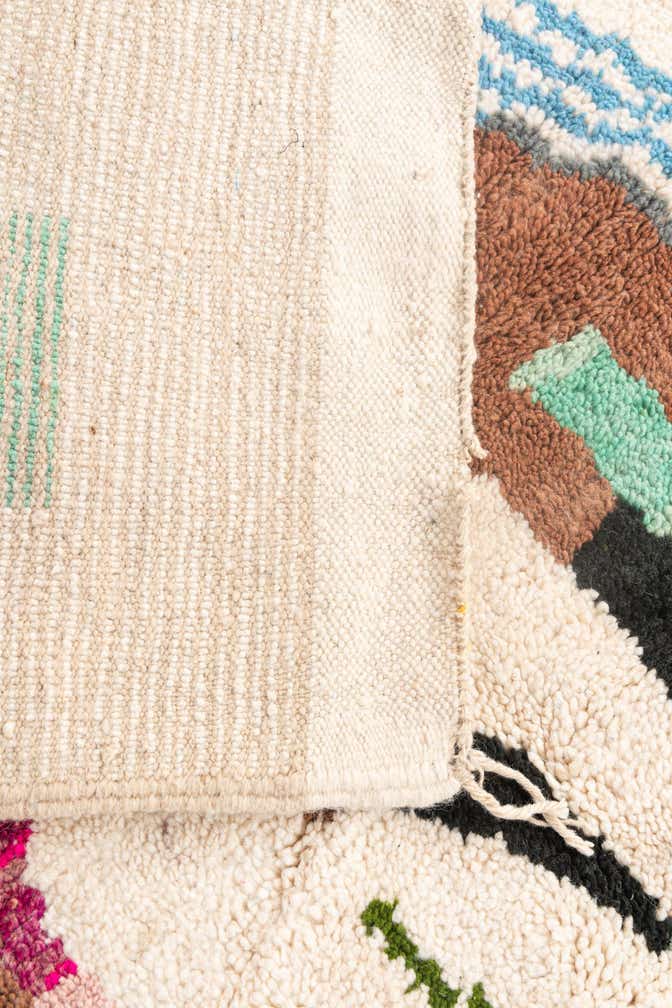 5' x 8' 4 Hand Knotted Moroccan Wool Rug